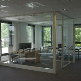 CLOISONS MODULAIRES ALUMINIUM PAR LARO AMENAGEMENT D'INTERIEUR