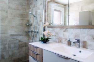 MEUBLE DE SALLE DE BAIN FUTURA MÉLAMINÉ CACHEMIRE CHÊNE BARDOLINO GRIS
