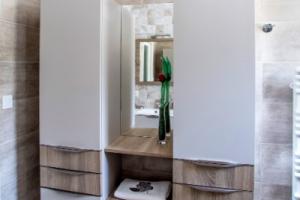 MEUBLE DE SALLE DE BAIN FUTURA MÉLAMINÉ CACHEMIRE CHÊNE BARDOLINO GRIS
