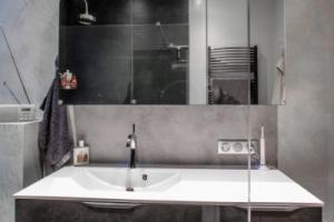 MEUBLE DE SALLE DE BAIN FUTURA STRATIFIÉ BÉTON FONCÉ