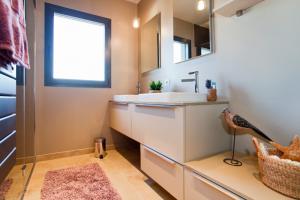 MEUBLE DE SALLE DE BAIN TEQUILA MÉLAMINÉ BEIGE CAPPUCCINO AVEC LARO 