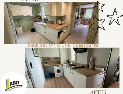 Réalisation d'une buanderie sur mesure