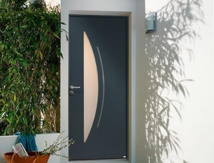PORTE D'ENTRÉE ALUMINIUM MODÈLE CYTISS 7 PAR LARO AMENAGEMENT D'INTERIEUR