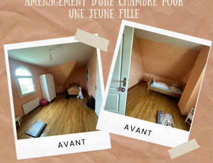 Aménagement d'une chambre pour jeune fille sur mesure par Laro