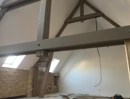 RENOVATION GRANGE COURSEULLES SUR MER PAR LARO AMENAGEMENT D'INTERIEUR