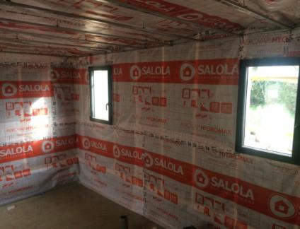 ISOLATION EXTENSION OSSATURE BOIS A DOUVRES LA DELIVRANDE