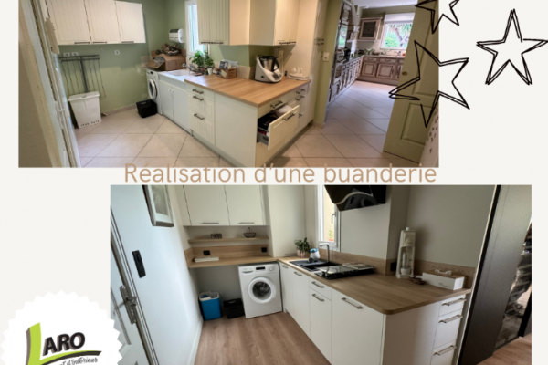 Réalisation d'une buanderie sur mesure