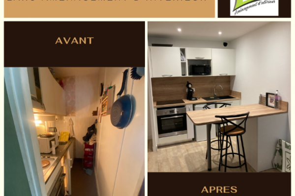 Réalisation d'un espace cuisine par Laro Aménagement d'intérieur plus agréable