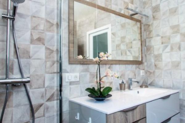 MEUBLE DE SALLE DE BAIN FUTURA MÉLAMINÉ CACHEMIRE CHÊNE BARDOLINO GRIS