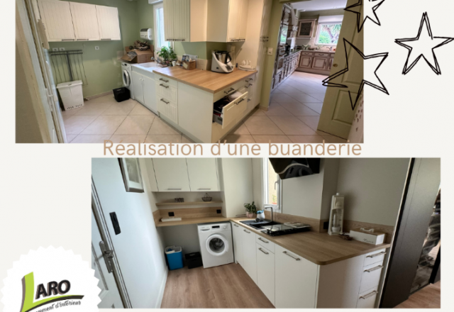 Réalisation d'une buanderie sur mesure