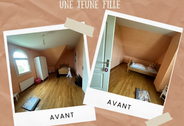 Aménagement d'une chambre pour jeune fille sur mesure par Laro
