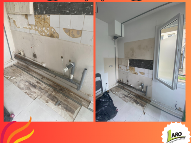Rénovation d'un appartement à Caen par Laro Aménagement d'intérieur