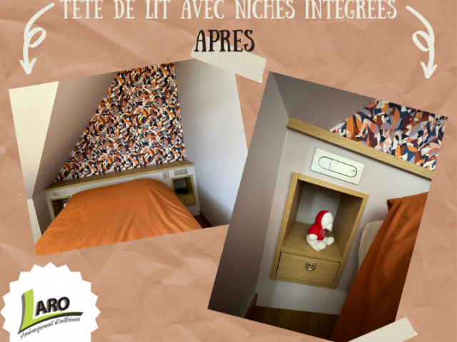 Aménagement d'une chambre pour jeune fille sur mesure par Laro