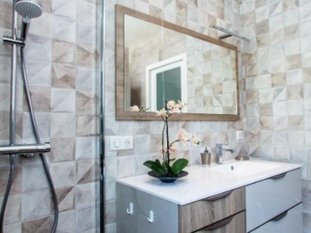 MEUBLE DE SALLE DE BAIN FUTURA MÉLAMINÉ CACHEMIRE CHÊNE BARDOLINO GRIS