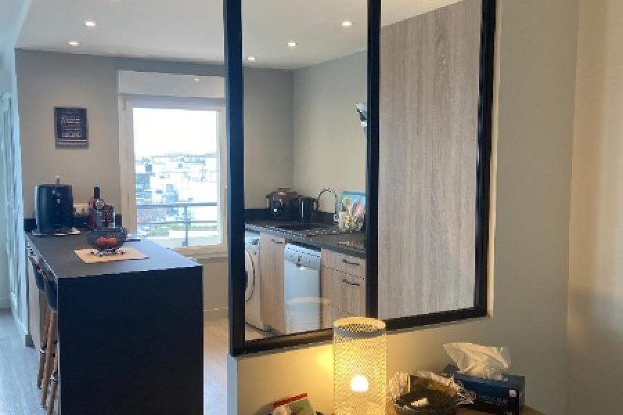 RÉAMÉNAGEMENT D'UN ESPACE DE VIE DANS UN APPARTEMENT DE CAEN