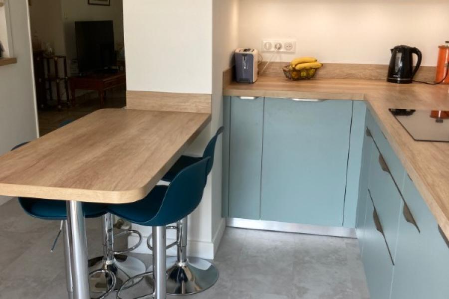 Nouvelle réalisation par LARO, entreprise de rénovation d’intérieur et cuisiniste à Caen