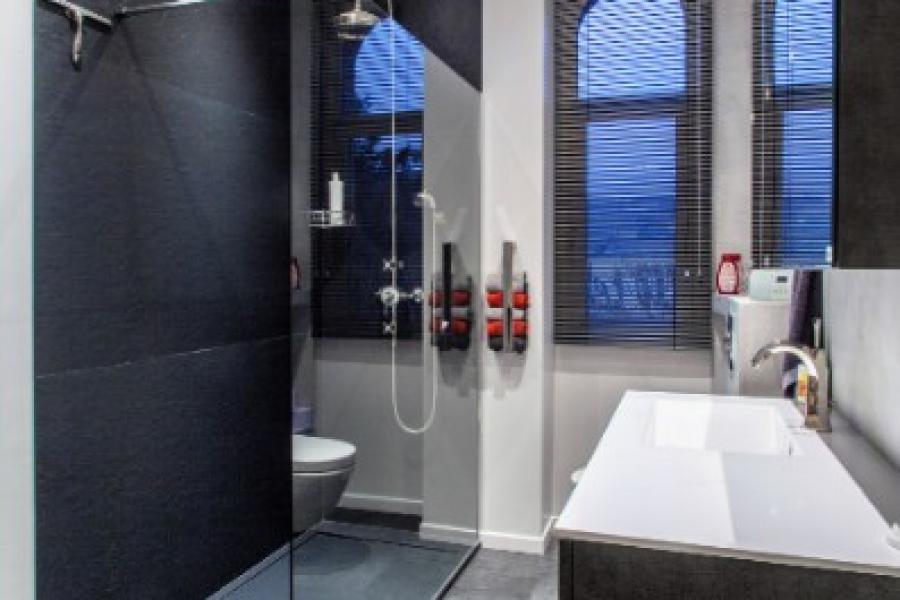 MEUBLE DE SALLE DE BAIN FUTURA STRATIFIÉ BÉTON FONCÉ